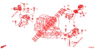 MONTATORI MOTORE (1.4L) per Honda CIVIC 1.4 EXECUTIVE 5 Porte 6 velocità manuale 2012
