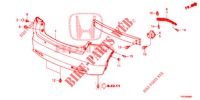 PARAURTI POSTERIORE  per Honda CIVIC 1.4 EXECUTIVE 5 Porte 6 velocità manuale 2012