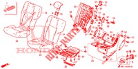 SEDILE POSTERIORE/CINTURA DI SICUREZZA (G.) per Honda CIVIC 1.4 EXECUTIVE 5 Porte 6 velocità manuale 2012