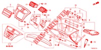 ABBELLIMENTO STRUMENTI (COTE DE PASSAGER) (LH) per Honda CIVIC 1.4 EXECUTIVE TUNER LESS 5 Porte 6 velocità manuale 2014