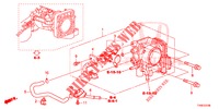 CORPO VALVOLA IMMISSIONE (1.4L) per Honda CIVIC 1.4 EXECUTIVE TUNER LESS 5 Porte 6 velocità manuale 2014