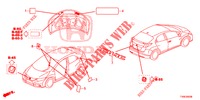 EMBLEME/ETICHETTE CAUZIONE  per Honda CIVIC 1.4 EXECUTIVE TUNER LESS 5 Porte 6 velocità manuale 2014