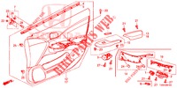 FODERAMENTO PORTIERA ANT. (LH) per Honda CIVIC 1.4 EXECUTIVE TUNER LESS 5 Porte 6 velocità manuale 2014
