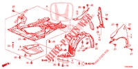PARAFANGHI ANTERIORI  per Honda CIVIC 1.4 EXECUTIVE TUNER LESS 5 Porte 6 velocità manuale 2014