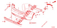 PARAURTI POSTERIORE  per Honda CIVIC 1.4 EXECUTIVE TUNER LESS 5 Porte 6 velocità manuale 2014