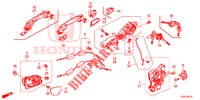 SERRATURE PORTIERE ANT./MANIGLIA ESTERNA  per Honda CIVIC 1.4 EXECUTIVE TUNER LESS 5 Porte 6 velocità manuale 2014