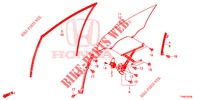 SPORTELLI PORTIERE ANT./REGOLATORE  per Honda CIVIC 1.4 EXECUTIVE TUNER LESS 5 Porte 6 velocità manuale 2014