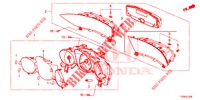 TACHIMETRO  per Honda CIVIC 1.4 EXECUTIVE TUNER LESS 5 Porte 6 velocità manuale 2014