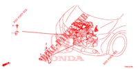 TIRANTE CABLAGGIO FILO MOTORE (1.4L) per Honda CIVIC 1.4 EXECUTIVE TUNER LESS 5 Porte 6 velocità manuale 2014