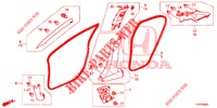ABBELLIMENTO PILASTRO (LH) per Honda CIVIC DIESEL 1.6 ELEGANCE 5 Porte 6 velocità manuale 2013