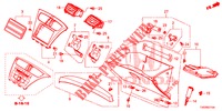 ABBELLIMENTO STRUMENTI (COTE DE PASSAGER) (LH) per Honda CIVIC DIESEL 1.6 ELEGANCE 5 Porte 6 velocità manuale 2013