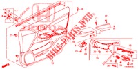 FODERAMENTO PORTIERA ANT. (LH) per Honda CIVIC DIESEL 1.6 ELEGANCE 5 Porte 6 velocità manuale 2013