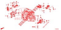 MONTATORI MOTORE (DIESEL) (1.6L) per Honda CIVIC DIESEL 1.6 ELEGANCE 5 Porte 6 velocità manuale 2013