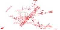 TUBO ACQUA/CONDOTTO RISCALDATORE (DIESEL) (1.6L) per Honda CIVIC DIESEL 1.6 ELEGANCE 5 Porte 6 velocità manuale 2013