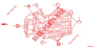 ANELLO DI TENUTA (INFERIEUR) per Honda CIVIC DIESEL 1.6 EXECUTIVE 5 Porte 6 velocità manuale 2015