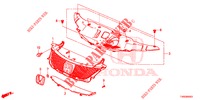 GRIGLIA ANTERIORE/MODANATURA  per Honda CIVIC DIESEL 1.6 EXECUTIVE 5 Porte 6 velocità manuale 2015