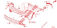 PARAURTI POSTERIORE  per Honda CIVIC DIESEL 1.6 EXECUTIVE 5 Porte 6 velocità manuale 2015