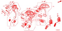PEDALE (LH) per Honda CIVIC DIESEL 1.6 EXECUTIVE 5 Porte 6 velocità manuale 2015
