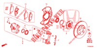 FRENO ANTERIORE  per Honda CIVIC DIESEL 1.6 EXECUTIVE EURO 6 5 Porte 6 velocità manuale 2015
