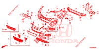 PARAURTI ANTERIORE  per Honda CIVIC DIESEL 1.6 EXECUTIVE EURO 6 5 Porte 6 velocità manuale 2015
