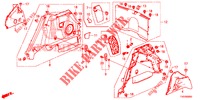 FODERAMENTO LATO BAULE  per Honda CIVIC DIESEL 1.6 EXECUTIVE 5 Porte 6 velocità manuale 2013