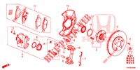 FRENO ANTERIORE  per Honda CIVIC DIESEL 1.6 EXECUTIVE 5 Porte 6 velocità manuale 2013