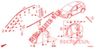 MODANATURA/PROTETTORE  per Honda CIVIC DIESEL 1.6 EXECUTIVE 5 Porte 6 velocità manuale 2013