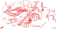 PARAFANGHI ANTERIORI  per Honda CIVIC DIESEL 1.6 EXECUTIVE 5 Porte 6 velocità manuale 2013