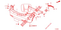 PARAURTI POSTERIORE  per Honda CIVIC DIESEL 1.6 EXECUTIVE 5 Porte 6 velocità manuale 2013