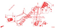 SERRATURE PORTIERE POST./MANIGLIA ESTERNA  per Honda CIVIC DIESEL 1.6 EXECUTIVE 5 Porte 6 velocità manuale 2013
