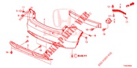PARAURTI POSTERIORE  per Honda CIVIC DIESEL 1.6 EXECUTIVE 5 Porte 6 velocità manuale 2014