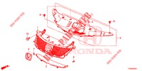 GRIGLIA ANTERIORE/MODANATURA  per Honda CIVIC 1.8 EXECUTIVE 5 Porte 6 velocità manuale 2015