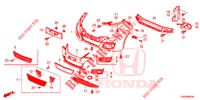 PARAURTI ANTERIORE  per Honda CIVIC 1.8 EXECUTIVE 5 Porte 6 velocità manuale 2015