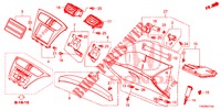 ABBELLIMENTO STRUMENTI (COTE DE PASSAGER) (LH) per Honda CIVIC 1.8 EXECUTIVE 5 Porte 5 velocità automatico 2013