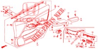 FODERAMENTO PORTIERA ANT. (LH) per Honda CIVIC 1.8 EXECUTIVE 5 Porte 5 velocità automatico 2013