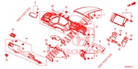 ABBELLIMENTO STRUMENTI (COTE DE CONDUCTEUR) (LH) per Honda CIVIC  1.0 COMFORT 5 Porte 6 velocità manuale 2017