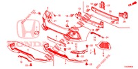 PARAURTI POSTERIORE  per Honda CIVIC  1.0 COMFORT 5 Porte 6 velocità manuale 2017
