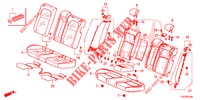 SEDILE POSTERIORE/CINTURA DI SICUREZZA(2D)  per Honda CIVIC  1.0 COMFORT 5 Porte 6 velocità manuale 2017