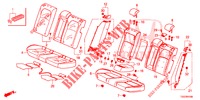 SEDILE POSTERIORE/CINTURA DI SICUREZZA(2D)  per Honda CIVIC  1.0 COMFORT 5 Porte pieno automatica 2017