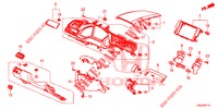 ABBELLIMENTO STRUMENTI (COTE DE CONDUCTEUR) (LH) per Honda CIVIC 1.0 EXECUTIVE NAVI 5 Porte 6 velocità manuale 2017