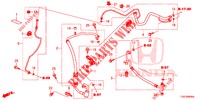 ARIA CONDIZIONATA (FLEXIBLES/TUYAUX) (1,0 L) (LH) per Honda CIVIC 1.0 EXECUTIVE NAVI 5 Porte 6 velocità manuale 2017