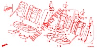 SEDILE POSTERIORE/CINTURA DI SICUREZZA(2D)  per Honda CIVIC 1.0 EXECUTIVE NAVI 5 Porte 6 velocità manuale 2017