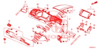 ABBELLIMENTO STRUMENTI (COTE DE CONDUCTEUR) (LH) per Honda CIVIC 1.0 EXECUTIVE NAVI 5 Porte pieno automatica 2017