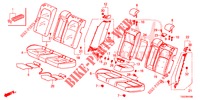 SEDILE POSTERIORE/CINTURA DI SICUREZZA(2D)  per Honda CIVIC 1.0 EXECUTIVE NAVI 5 Porte pieno automatica 2017