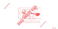 ARREDO CILINDRO CHIAVE (INTELLIGENT) per Honda CIVIC 1.0 EXCLUSIVE NAVI 5 Porte 6 velocità manuale 2017