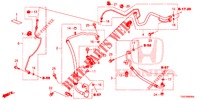 ARIA CONDIZIONATA (FLEXIBLES/TUYAUX) (1,0 L) (LH) per Honda CIVIC 1.0 MID 5 Porte 6 velocità manuale 2018