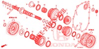 ALBERO SECONDARIO  per Honda ACCORD TOURER 2.0 S 5 Porte 6 velocità manuale 2015