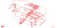 COPERTURA MOTORE (DIESEL) per Honda ACCORD TOURER 2.0 S 5 Porte 6 velocità manuale 2015