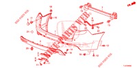 PARAURTI POSTERIORE  per Honda ACCORD TOURER 2.0 S 5 Porte 6 velocità manuale 2015
