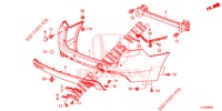 PARAURTI POSTERIORE  per Honda ACCORD TOURER 2.0 ELEGANCE 5 Porte 5 velocità automatico 2015